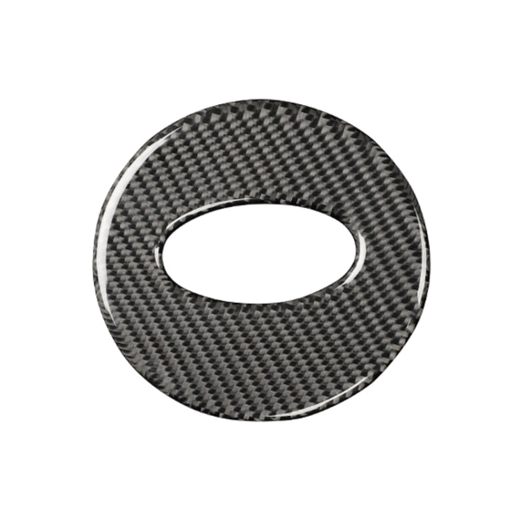 Car Carbon Fiber Steering Wheel Decorative Sticker for Subaru BRZ 2013-2017, Left and Right Drive Universal (Black) by buy2fix