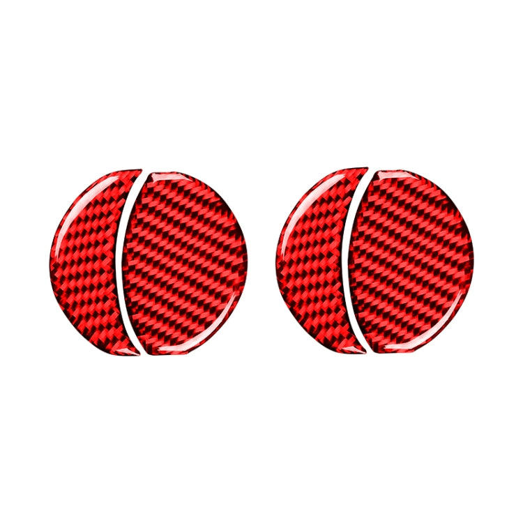 Car Carbon Fiber Central Control Air Outlet Decorative Sticker for Subaru BRZ / Toyota 86 2013-2020, Left and Right Drive Universal(Red) by buy2fix