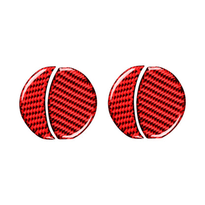 Car Carbon Fiber Central Control Air Outlet Decorative Sticker for Subaru BRZ / Toyota 86 2013-2020, Left and Right Drive Universal(Red) by buy2fix