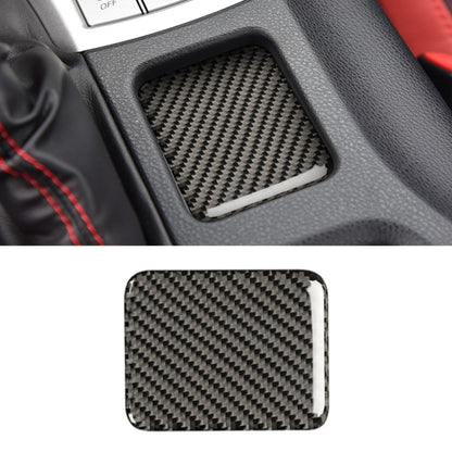 Car Carbon Fiber Seat Heating Panel Decorative Sticker for Subaru BRZ / Toyota 86 2013-2019, Left and Right Drive Universal without Hole (Black) by buy2fix