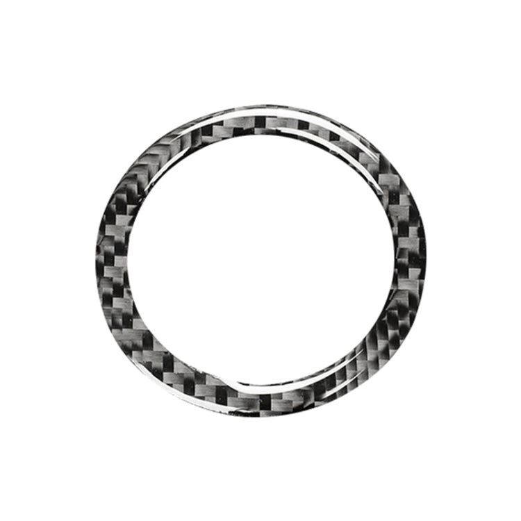 Car Carbon Fiber One-button Start Decorative Sticker for Subaru BRZ / Toyota 86 2013-2017, Left and Right Drive Universal (Black) by buy2fix