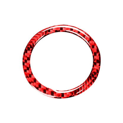 Car Carbon Fiber One-button Start Decorative Sticker for Subaru BRZ / Toyota 86 2013-2017, Left and Right Drive Universal (Red) by buy2fix