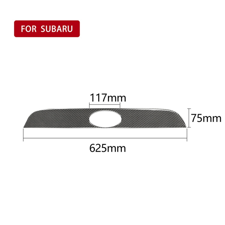 Car Carbon Fiber Rear Logo Decorative Strip for Subaru BRZ / Toyota 86 2013-2020, Left and Right Drive Universal(Black) by buy2fix