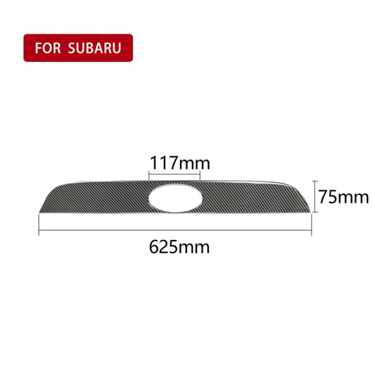 Car Carbon Fiber Rear Logo Decorative Strip for Subaru BRZ / Toyota 86 2013-2020, Left and Right Drive Universal(Black) by buy2fix