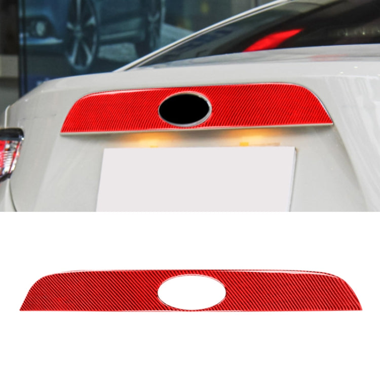 Car Carbon Fiber Rear Logo Decorative Strip for Subaru BRZ / Toyota 86 2013-2020, Left and Right Drive Universal(Red) by buy2fix