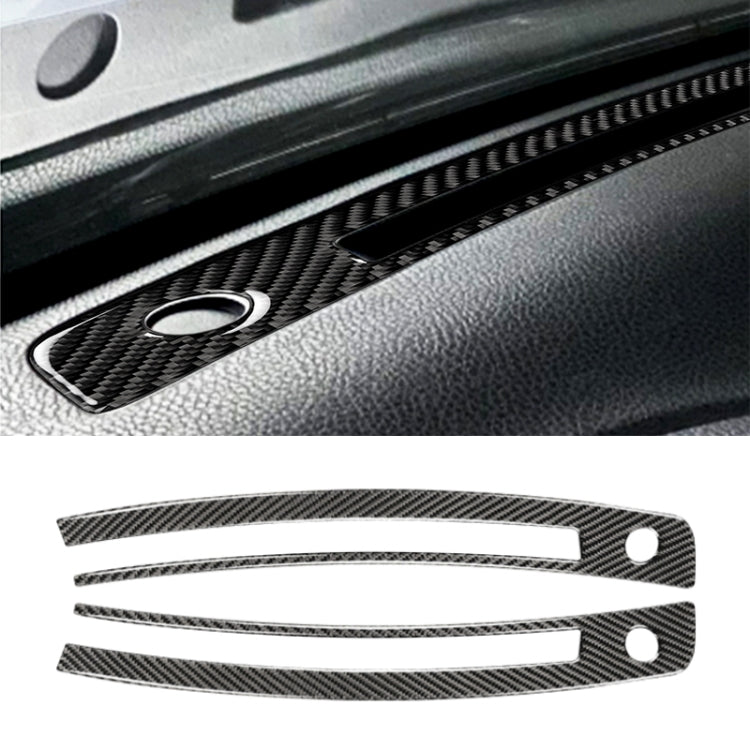 Car Carbon Fiber Central Control Instrument Air Outlet Decorative Sticker for Subaru BRZ / Toyota 86 2013-2020, Left and Right Drive Universal (Black) by buy2fix