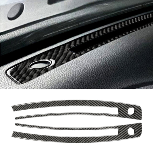 Car Carbon Fiber Central Control Instrument Air Outlet Decorative Sticker for Subaru BRZ / Toyota 86 2013-2020, Left and Right Drive Universal (Black) by buy2fix