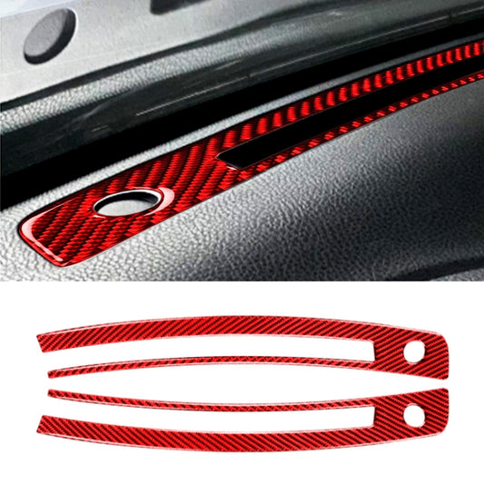 Car Carbon Fiber Central Control Instrument Air Outlet Decorative Sticker for Subaru BRZ / Toyota 86 2013-2020, Left and Right Drive Universal (Red) by buy2fix