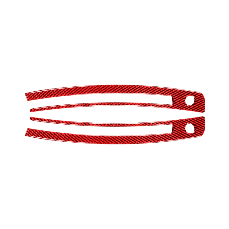 Car Carbon Fiber Central Control Instrument Air Outlet Decorative Sticker for Subaru BRZ / Toyota 86 2013-2020, Left and Right Drive Universal (Red) by buy2fix
