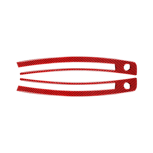 Car Carbon Fiber Central Control Instrument Air Outlet Decorative Sticker for Subaru BRZ / Toyota 86 2013-2020, Left and Right Drive Universal (Red) by buy2fix