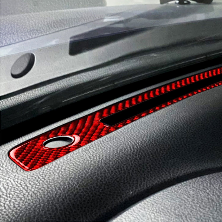Car Carbon Fiber Central Control Instrument Air Outlet Decorative Sticker for Subaru BRZ / Toyota 86 2013-2020, Left and Right Drive Universal (Red) by buy2fix