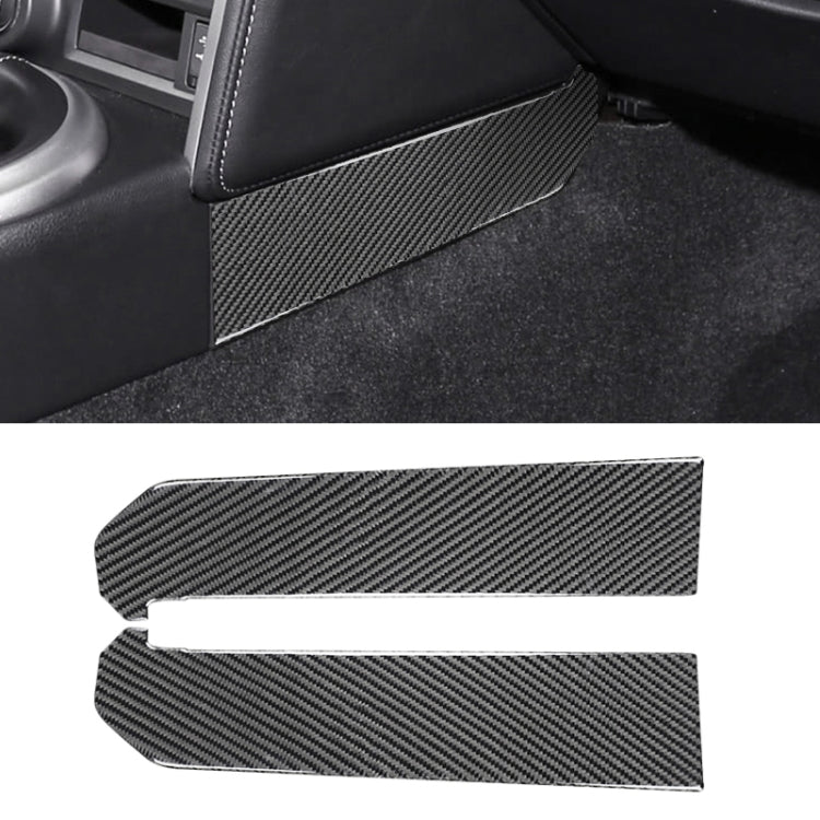 Car Carbon Fiber Central Control Side Gear Position Decorative Sticker for Subaru BRZ / Toyota 86 2013-2020, Left and Right Drive Universal (Black) by buy2fix