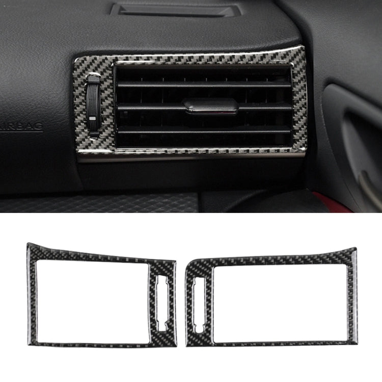 Car Carbon Fiber Left and Rght Air Outlet Decorative Sticker for Lexus IS250 2013-, Left Drive by buy2fix