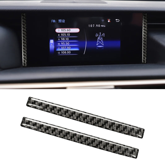 Car Carbon Fiber Navigation Decorative Sticker for Lexus IS250 2013-, Left Drive by buy2fix