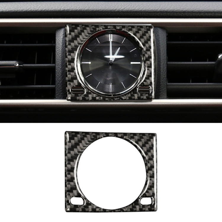 Car Carbon Fiber Clock Box Decorative Sticker for Lexus IS250 2013-, Left Drive by buy2fix