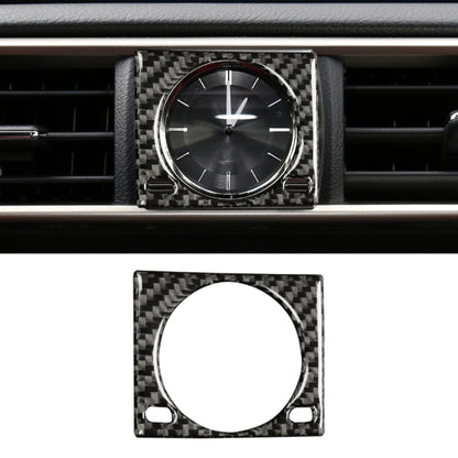 Car Carbon Fiber Clock Box Decorative Sticker for Lexus IS250 2013-, Left Drive by buy2fix