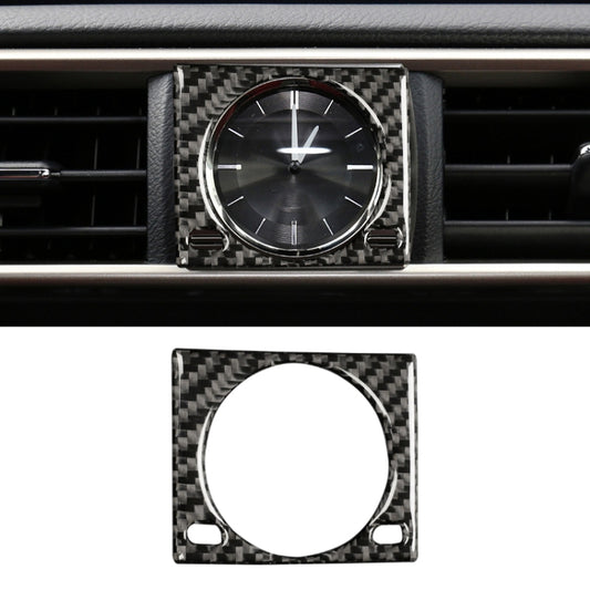 Car Carbon Fiber Clock Box Decorative Sticker for Lexus IS250 2013-, Left Drive by buy2fix