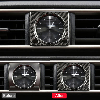 Car Carbon Fiber Clock Box Decorative Sticker for Lexus IS250 2013-, Left Drive by buy2fix
