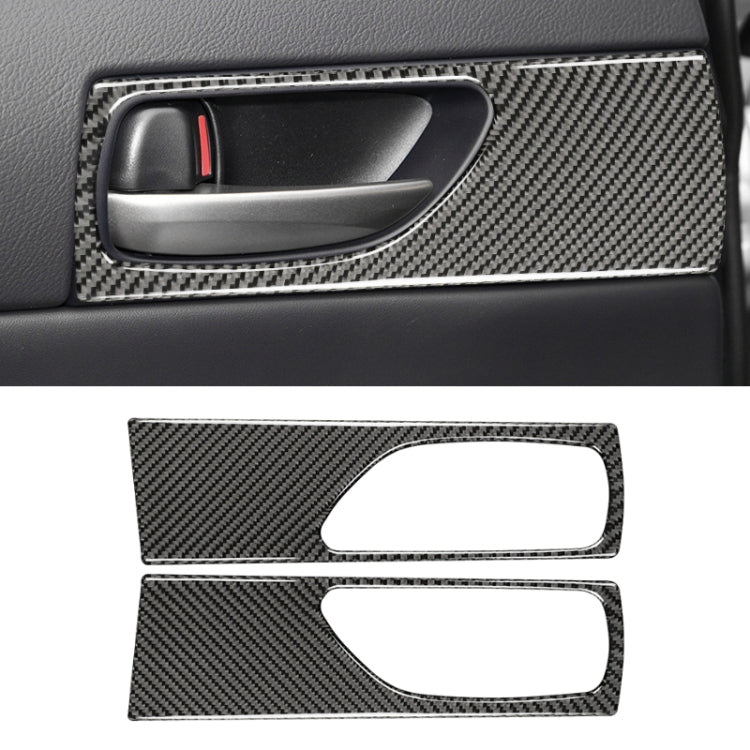 Car Carbon Fiber Rear Door Handle Decorative Sticker for Lexus IS250 2013-, Left Drive by buy2fix