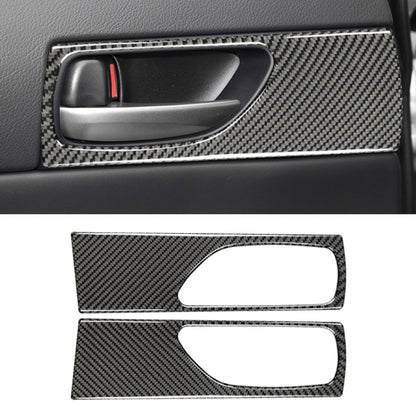 Car Carbon Fiber Rear Door Handle Decorative Sticker for Lexus IS250 2013-, Left Drive by buy2fix