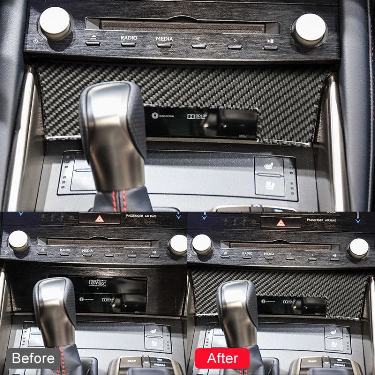 Car Carbon Fiber Central Control Panel Decorative Sticker for Lexus IS250 2013-, Left Drive A Style by buy2fix