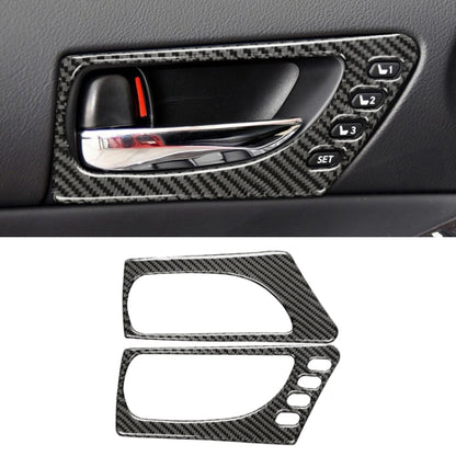 Car Carbon Fiber Front Door Handle Decorative Sticker for Lexus IS250 2013-, Left Drive A Style by buy2fix