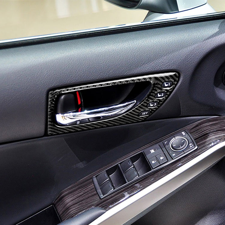 Car Carbon Fiber Front Door Handle Decorative Sticker for Lexus IS250 2013-, Left Drive A Style by buy2fix