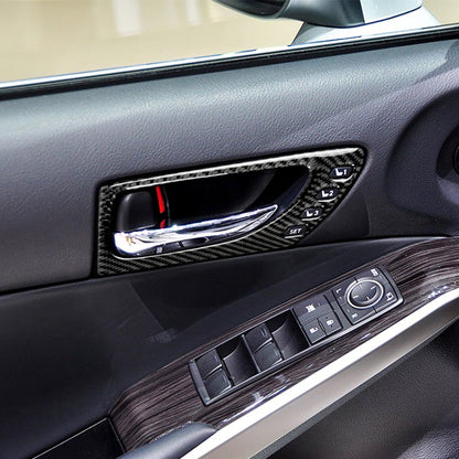 Car Carbon Fiber Front Door Handle Decorative Sticker for Lexus IS250 2013-, Left Drive A Style by buy2fix