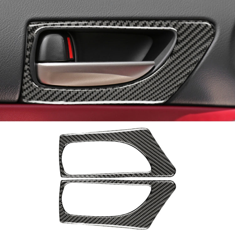 Car Carbon Fiber Front Door Handle Decorative Sticker for Lexus IS250 2013-, Left Drive B Style by buy2fix