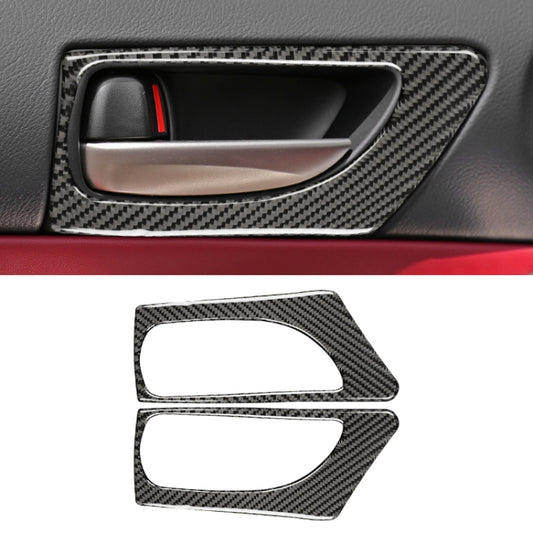 Car Carbon Fiber Front Door Handle Decorative Sticker for Lexus IS250 2013-, Left Drive B Style by buy2fix