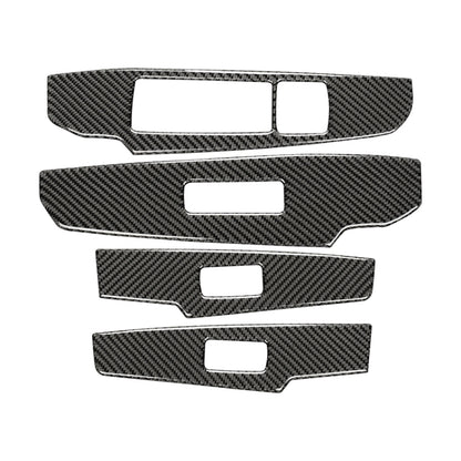 Car Carbon Fiber Window Glass Lifting Panel Button Decorative Sticker for Lexus IS250 2013-, Left Drive A Style by buy2fix