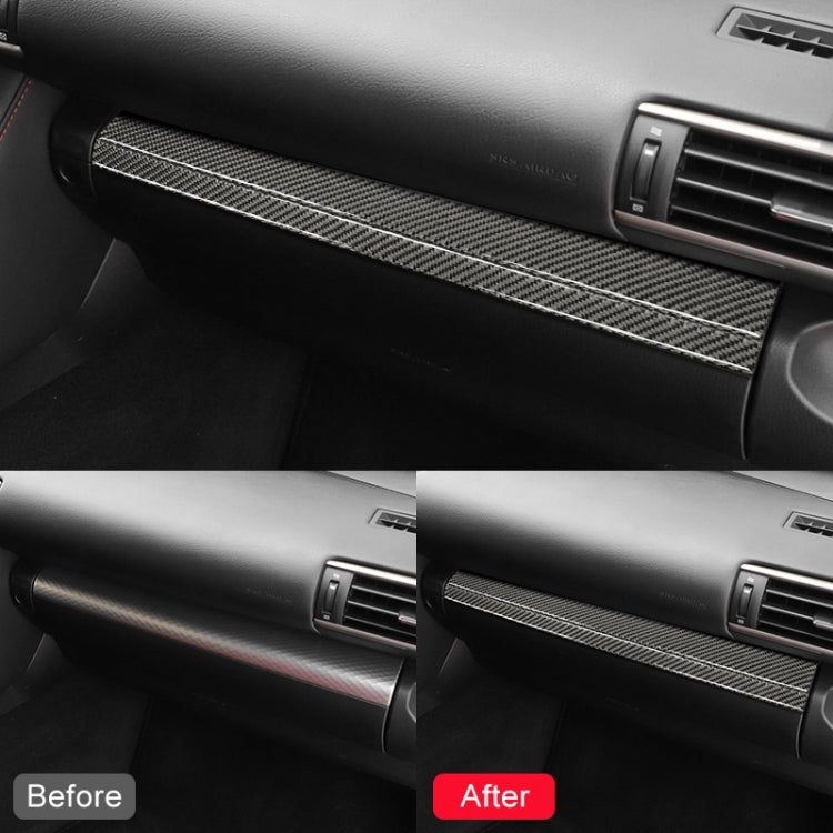 Car Carbon Fiber Storage Box Decorative Strip for Lexus IS250 2013-, Left Drive by buy2fix