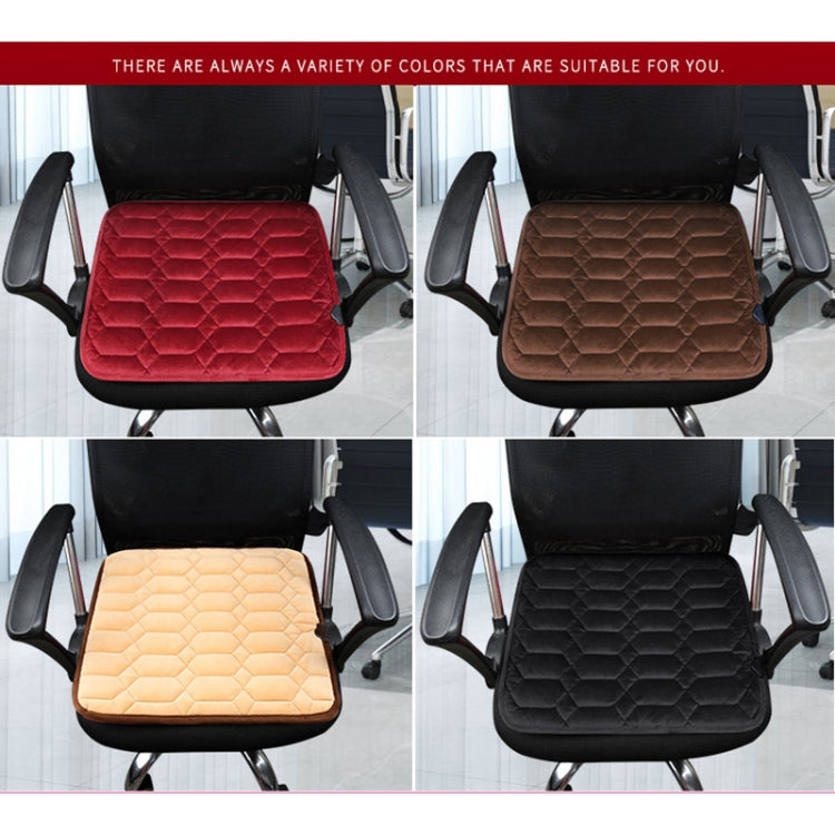 Car USB Seat Heater Cushion Warmer Cover Winter Heated Warm Mat, Style: Square (Coffee) by buy2fix