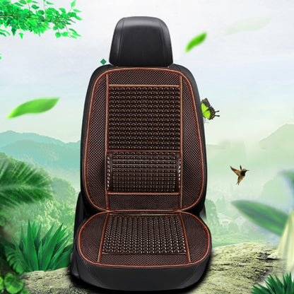 Car Seat Covers Summer Cool Imitation Wooden Beads Ventilation Breathable Seat Cushion(Coffee) by buy2fix