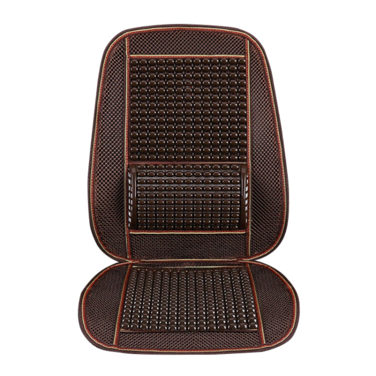 Car Seat Covers Summer Cool Imitation Wooden Beads Ventilation Breathable Seat Cushion(Black) by buy2fix