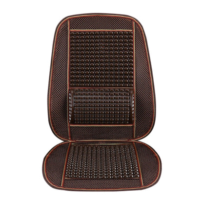 Car Seat Covers Summer Cool Imitation Wooden Beads Ventilation Breathable Seat Cushion(Coffee) by buy2fix