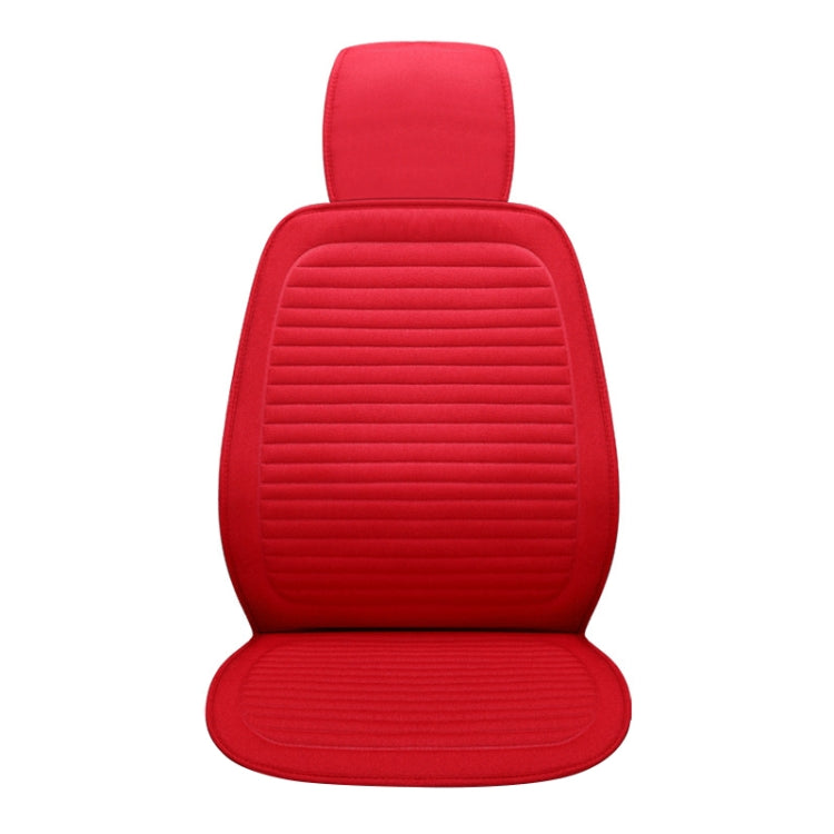 Car Four Seasons Linen Fabric Front Seat Cushion (Blue) by buy2fix