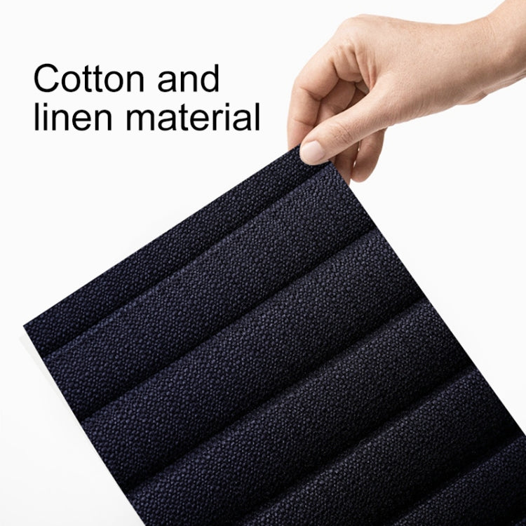 Car Four Seasons Linen Fabric Front Seat Cushion (Blue) by buy2fix