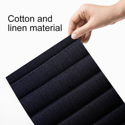 Car Four Seasons Linen Fabric Front Seat Cushion (Blue) by buy2fix