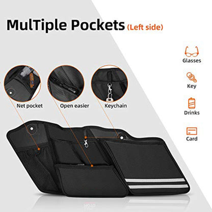 2 PCS Motorcycle Saddle Bags Storage Tool Side Pouch Bags by buy2fix