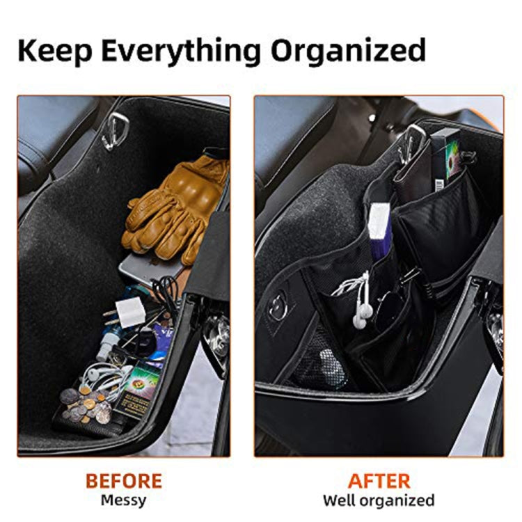 2 PCS Motorcycle Saddle Bags Storage Tool Side Pouch Bags by buy2fix