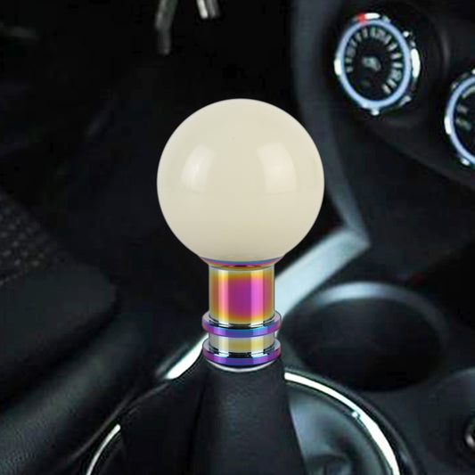 Universal Car Ball Shape Gear Head Gear Shift Knob (Beige) by buy2fix