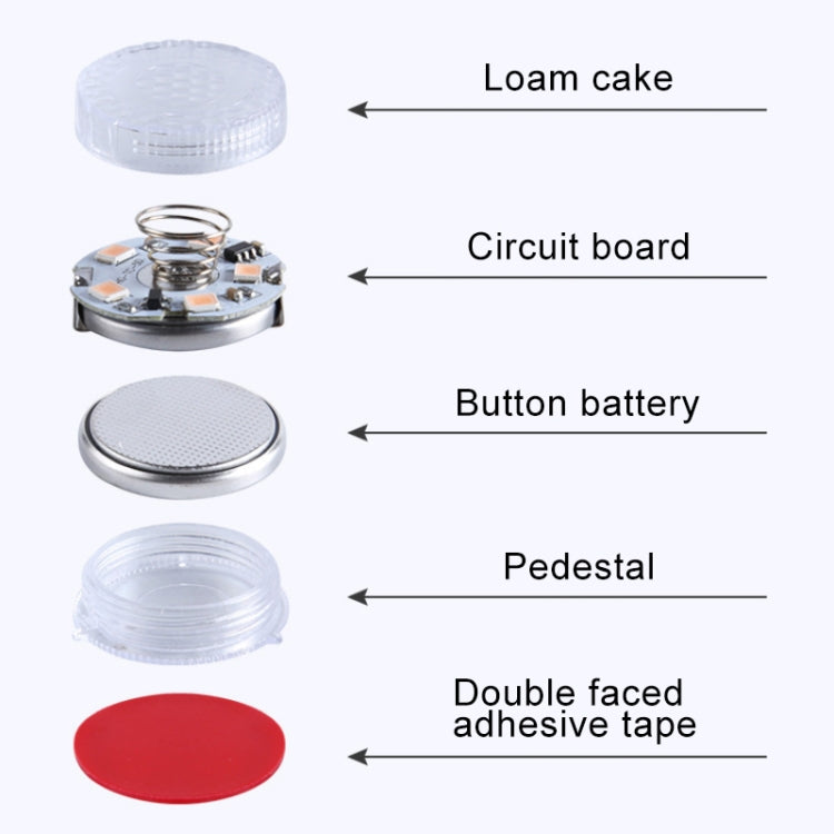 Universal Car Wireless LED Atmosphere Lights Emergency Foot Light (White Light) by buy2fix