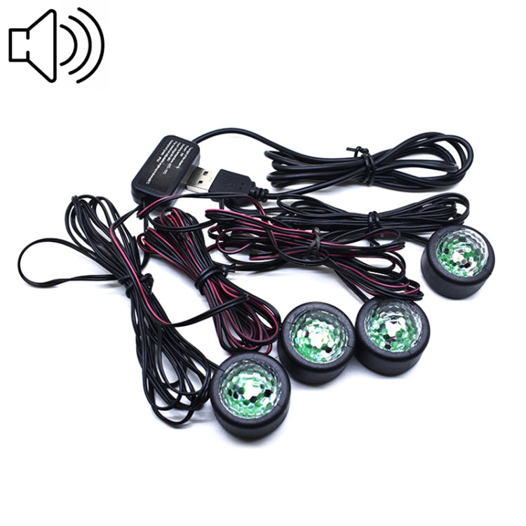 Universal Car LED Atmosphere Lights Emergency Foot Light Voice Control Version by buy2fix
