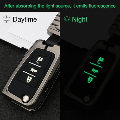 Car Luminous All-inclusive Zinc Alloy Key Protective Case Key Shell for Volkswagen B Style Smart 3-button (Gun Metal) by buy2fix