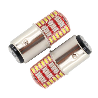 2 PCS 1157 DC12V / 1.1W Motorcycle / Car LED Double Color Flashing Light Turn Signal / Brake Lamp with 42LEDs SMD-3014 Lamp Beads - Brake Lights by buy2fix | Online Shopping UK | buy2fix