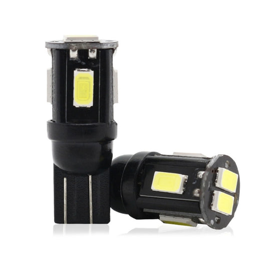 10 PCS T10 DC12V / 1.5W / 6000K / 80LM Car Decoding LED Clearance Lights with 6LEDs SMD-5630 Lamp Beads - Brake Lights by buy2fix | Online Shopping UK | buy2fix