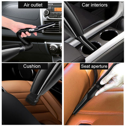 Eighth Generation Car Vacuum Cleaner 120W Wet and Dry Dual-use Strong Suction(Black) by buy2fix