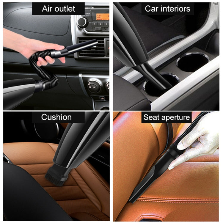 Eighth Generation Car Vacuum Cleaner 120W Wet and Dry Dual-use Strong Suction(Orange) by buy2fix