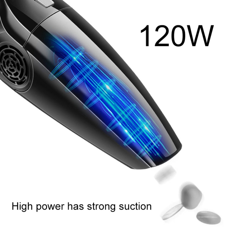 Eighth Generation Car Vacuum Cleaner 120W Wet and Dry Dual-use Strong Suction(Black) by buy2fix